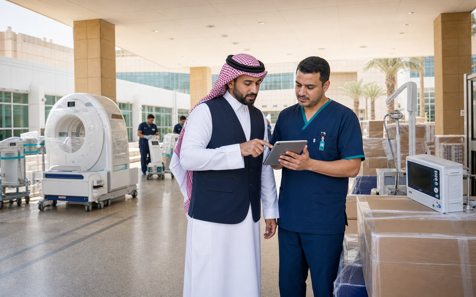 Medical equipment distribution and hospital project delivery